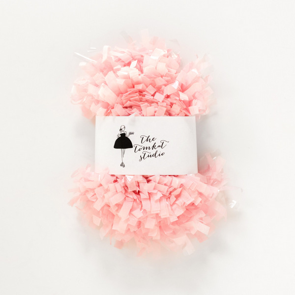 Light pink fringe garland