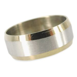 Roestvrij stalen ring 2bb - 21,75