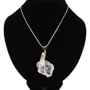 Fadenkwarts hanger met zilveren kapje