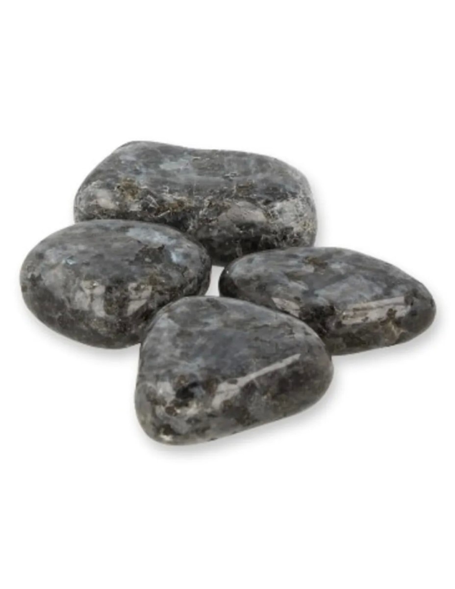 Larvikiet 100 gr. trommelstenen (mt3) - Afbeelding 2