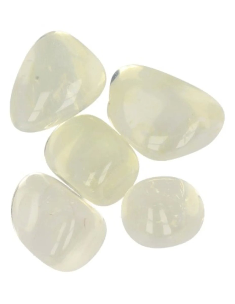 Opaliet geel 50 gr. trommelstenen (synth) (mt3)