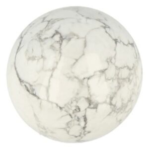 Edelsteenbol Howliet wit 40 mm