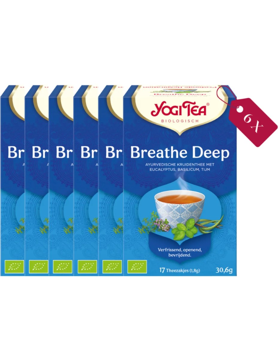 Yogi Tea Breathe Deep - tray: 6 stuks