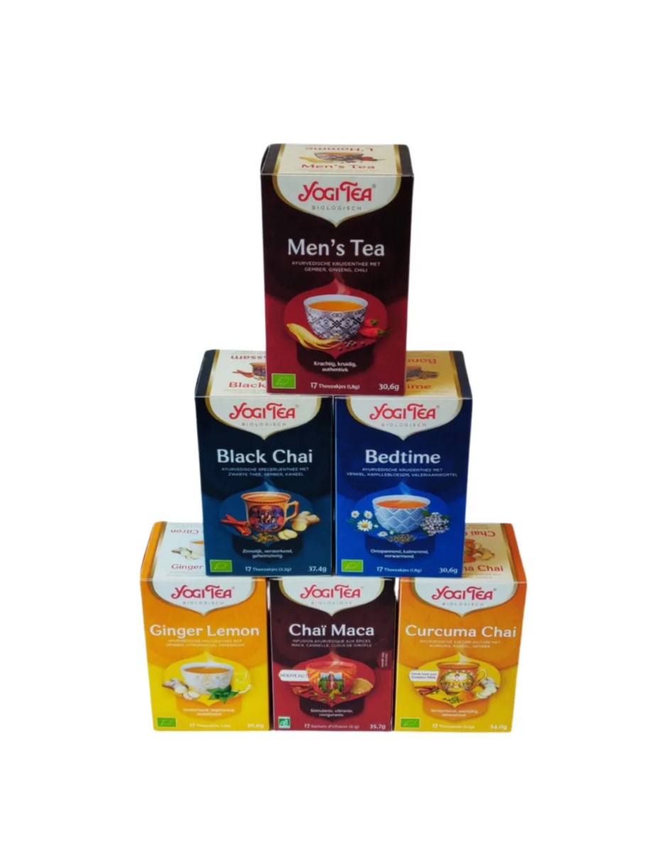 Yogi Tea - de 6 beste smaken voor de mannen - 6 pakjes van 17 theezakjes