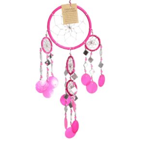 Dromenvanger spiegel-schelp 11 CM - Roze