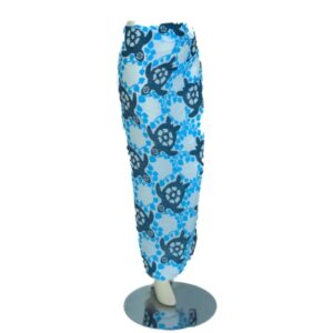 Sarong - 617 - schildpadden - blauw van Om Namaste - Pareo Saunadoek Wikkeljurk