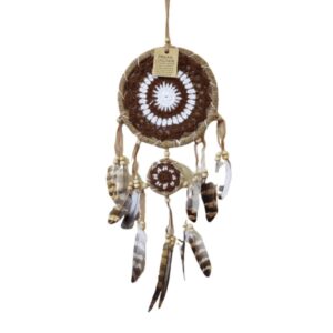 Dromenvanger Gehaakt Natural Wit Bruin 17cm