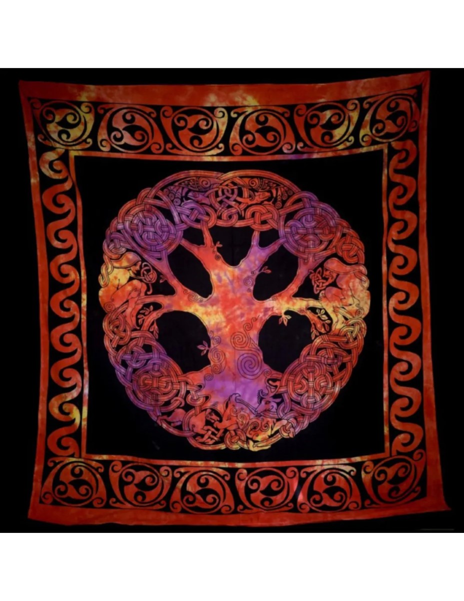 Grandfoulard - 23 - Celtic Tree - oranje