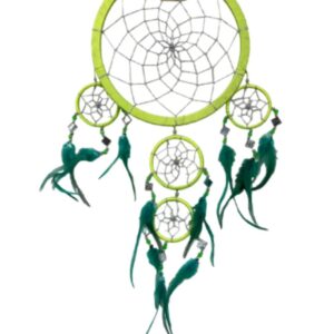 Dromenvanger - Spiegel - 22cm - Groen - Dreamcatcher