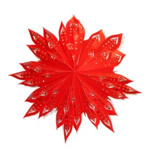 Kerstster nr. 48 - Red Snowflake (zonder verlichtingsset)