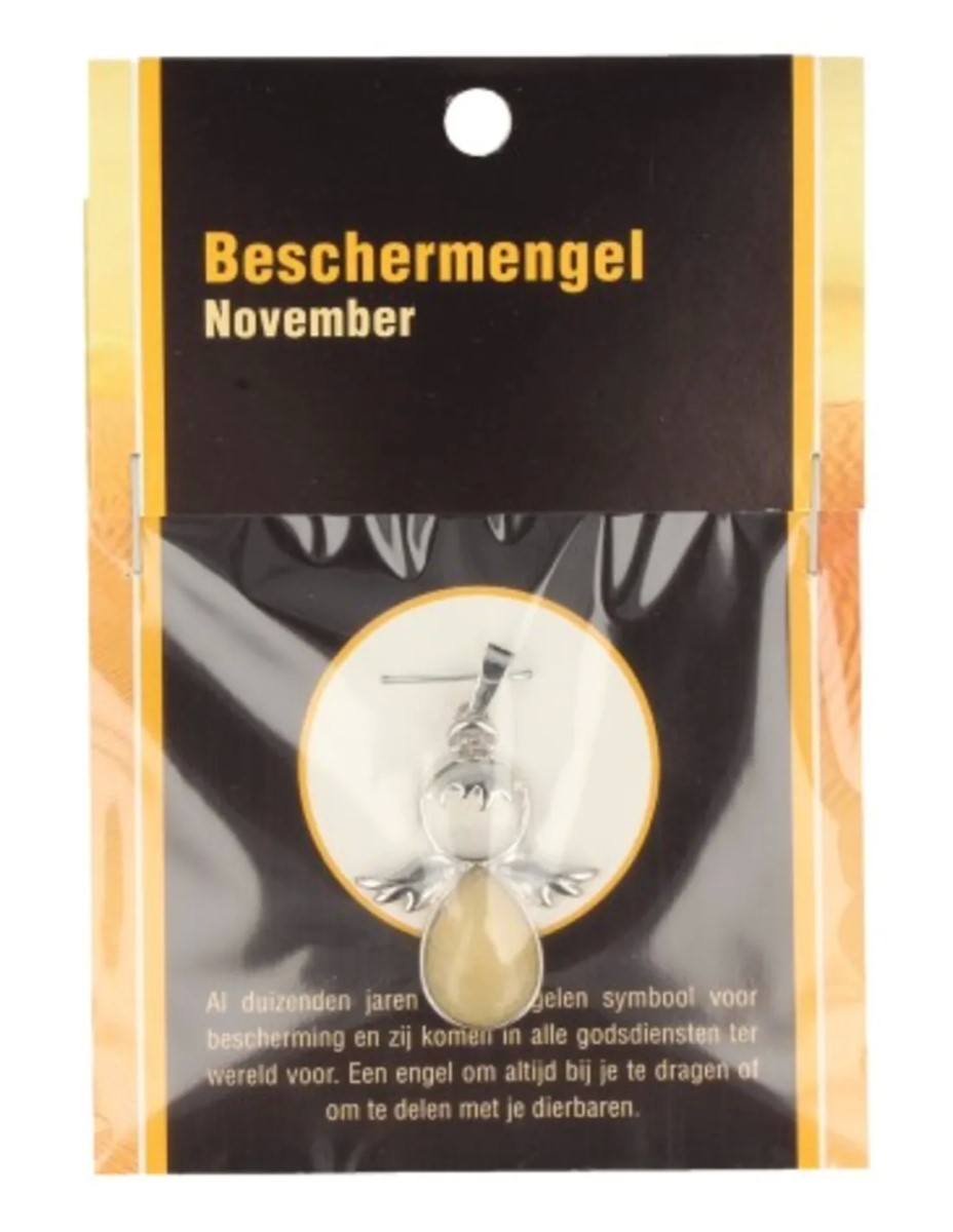 Beschermengel November op kaartje