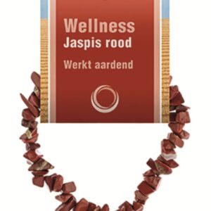 Jaspis rood splitarmband + kaart