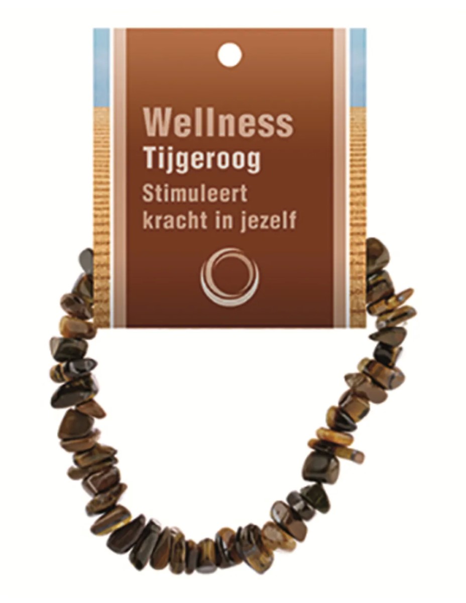 Tijgeroog splitarmband + kaart - Afbeelding 2