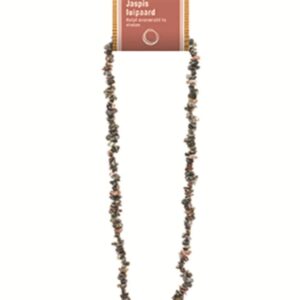 Jaspis luipaard splitketting + kaart