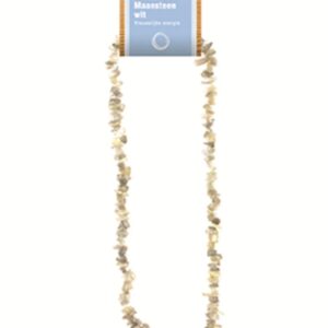 Maansteen wit splitketting + kaart