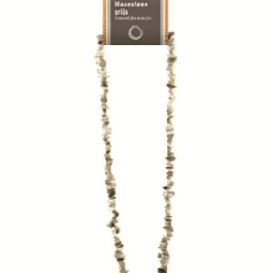 Maansteen grijs splitketting + kaart