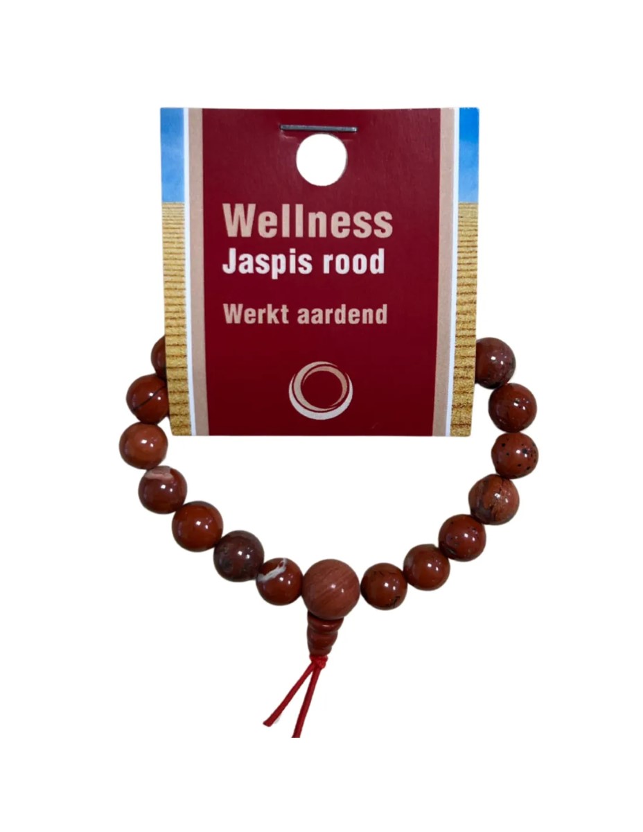 Jaspis rood powerbead armband + kaart - Afbeelding 11