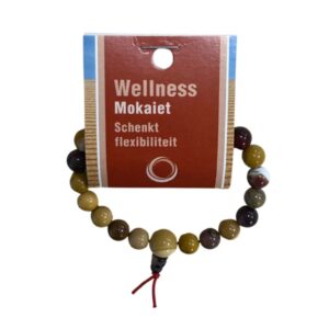 Mokaiet powerbead armband + kaart