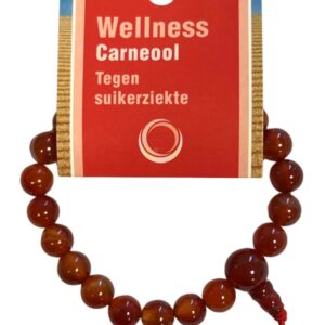 Carneool powerbead armband + kaart