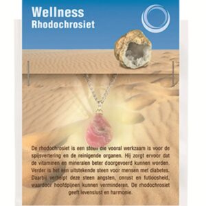 Rhodochrosiet gezondheids hanger