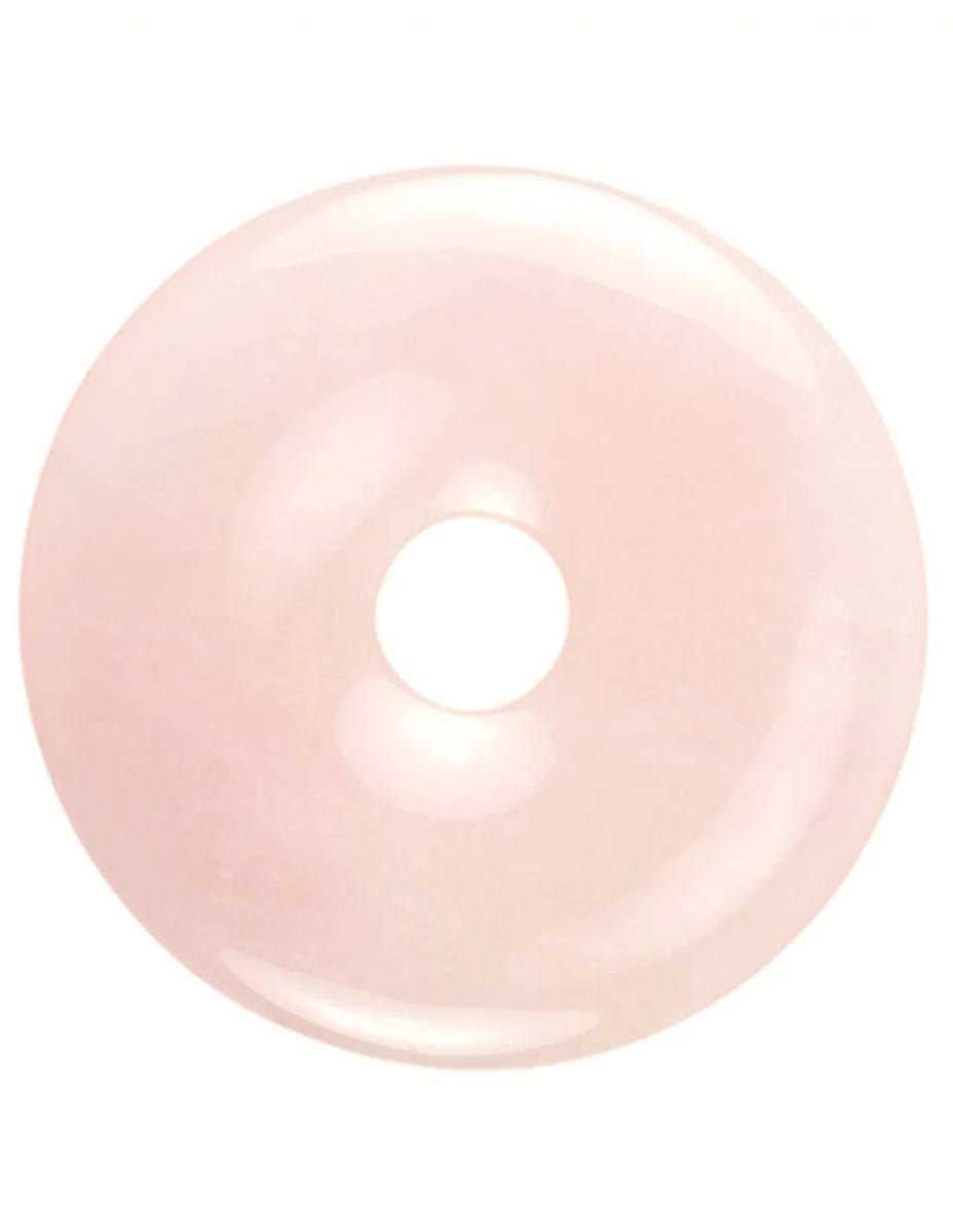 Roze kwarts donut 30 mm - Afbeelding 2