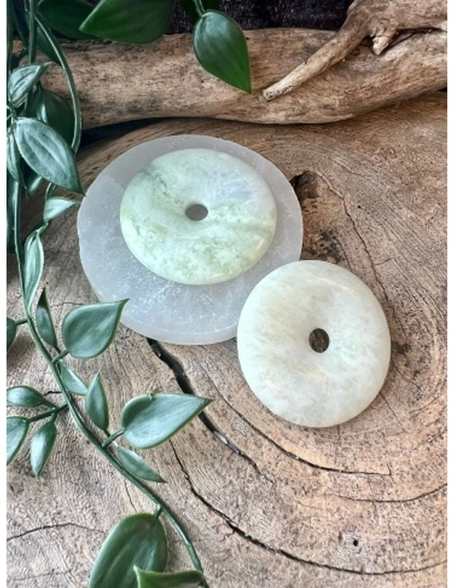 Jade Serpentijn donut 40 mm - Afbeelding 7