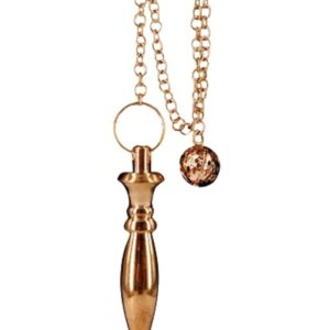 Messing pendel, ovaalpunt bronskleur