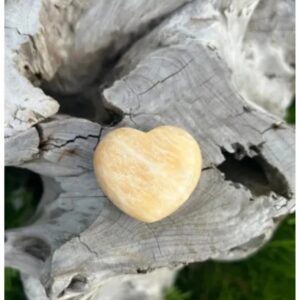 Calciet geel edelsteen hart 45 mm