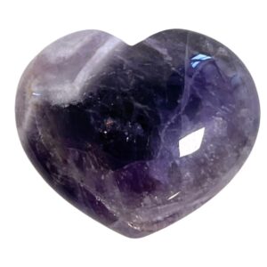 Amethist edelsteen hart 45 mm