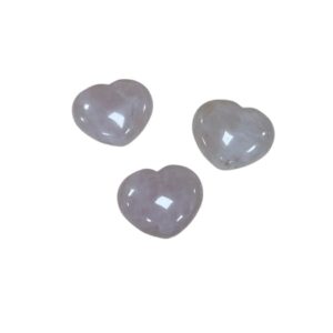 Roze kwarts edelsteen hart 45 mm
