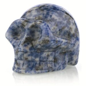 Sodaliet edelsteen schedel klein