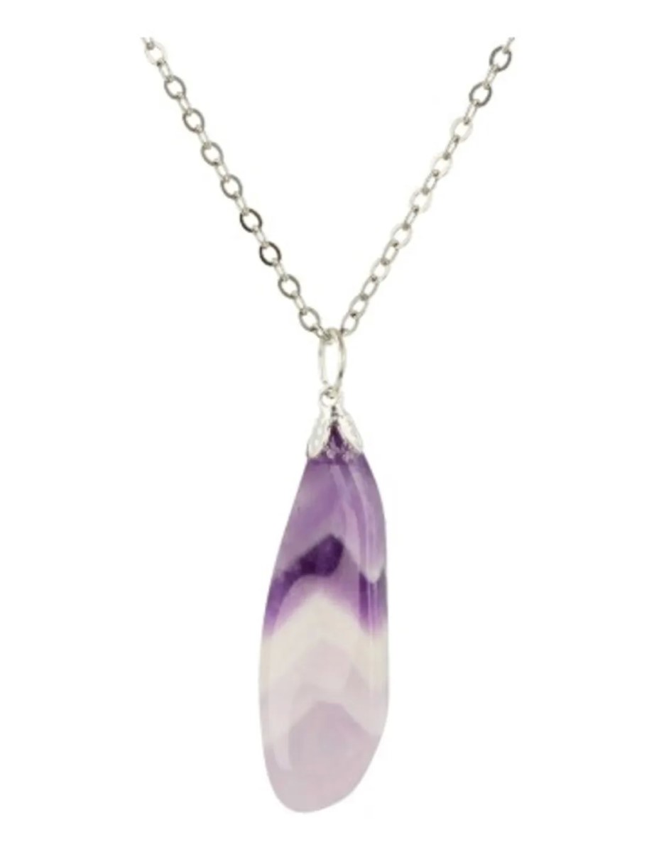 Amethistkwarts edelsteen hanger - Afbeelding 6