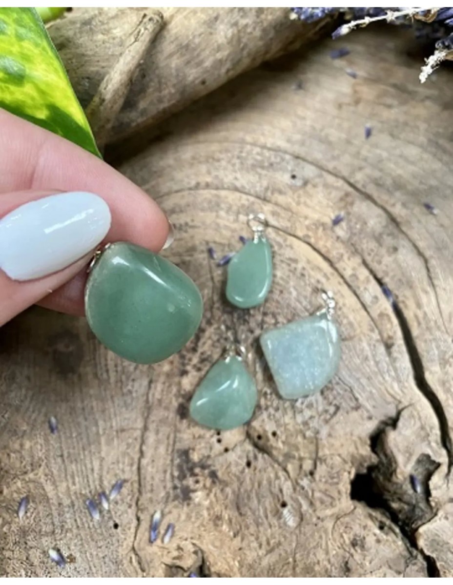Aventurijn groen edelsteen hanger - Afbeelding 2