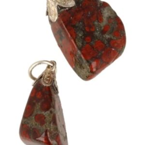 Cinnaber edelsteen hanger