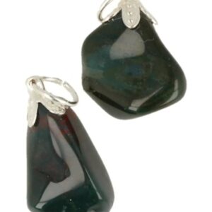 Heliotroop groen edelsteen hanger