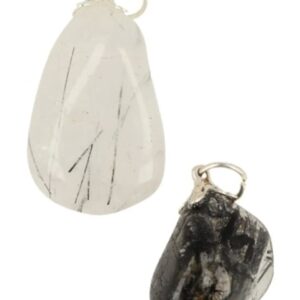 Toermalijnkwarts geslepen edelsteen hanger