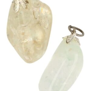 Zwavelkwarts edelsteen hanger