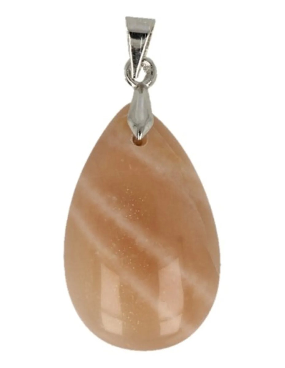 The drop of Maansteen oranje - hanger