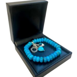 Turquereniet (gekleurd) Ruby Mania, armband nr 7, rond