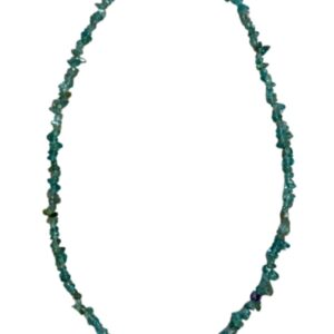 Topaas blauw splitketting (fijn)