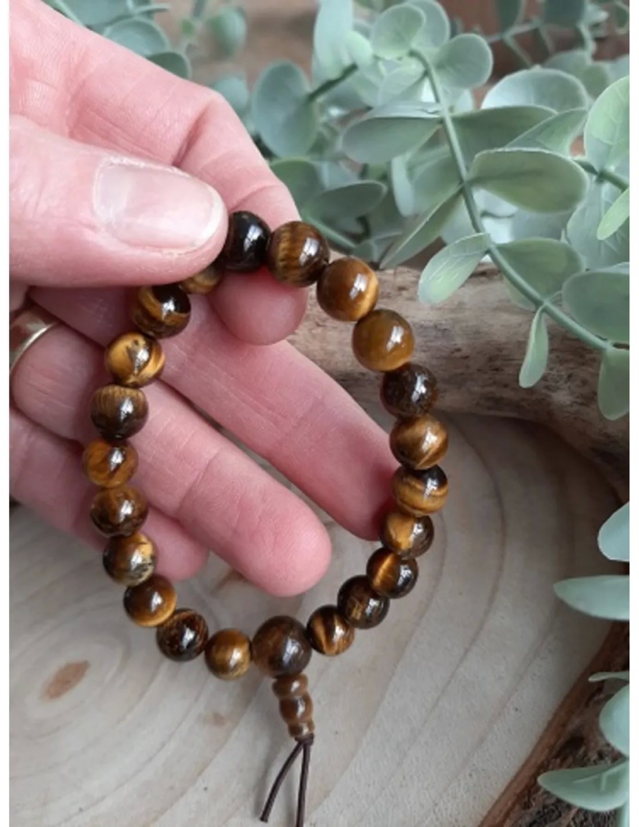 Tijgeroog powerbead armband - Afbeelding 5