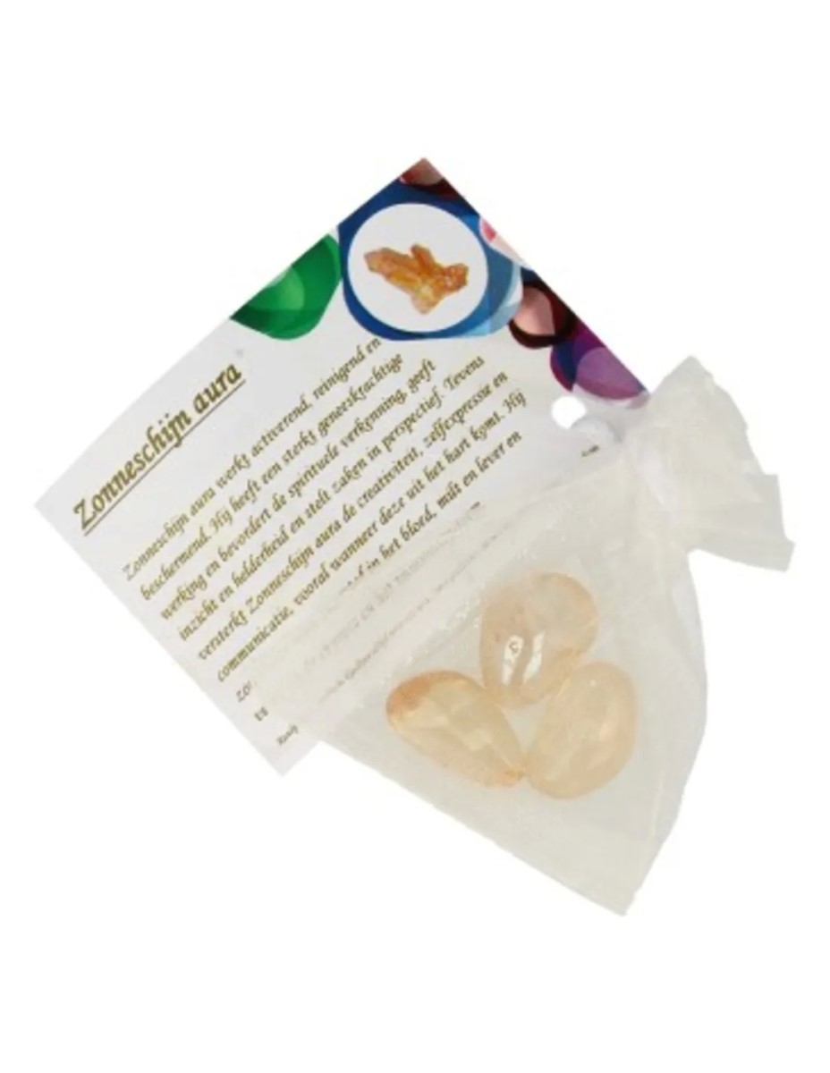 Zonneschijn aura giftzakje (gecoat)