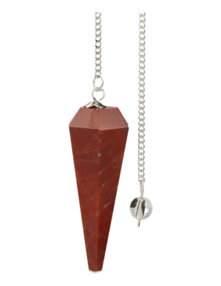 Jaspis rood pendel facet - Afbeelding 2