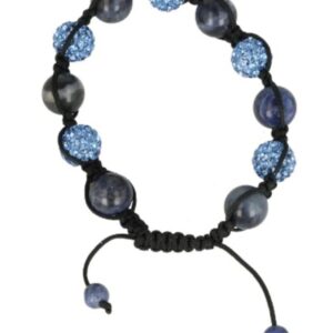 Sodaliet glitter shamballa armband