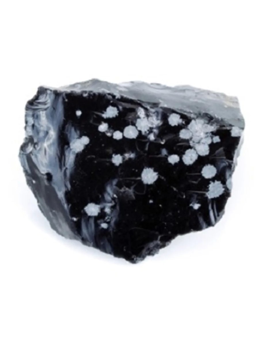 Obsidiaan sneeuwvlok China ruw, p/kg - Afbeelding 2