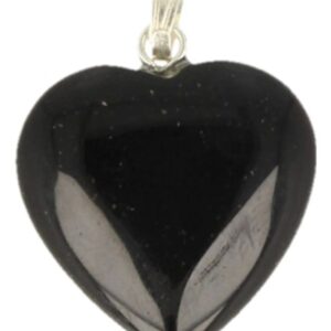 Onyx hart hanger 20 mm