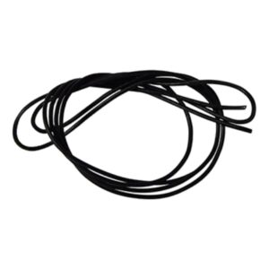 Leren koord zwart (rond)