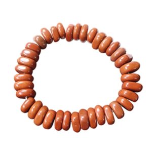 Roundel armband Jaspis rood