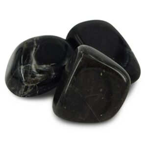 Agaat zwart 50 gr. trommelstenen (mt3)