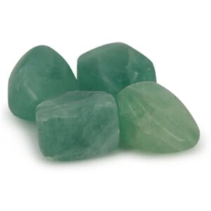 Fluoriet groen trommelstenen 50 gr. (mt3)